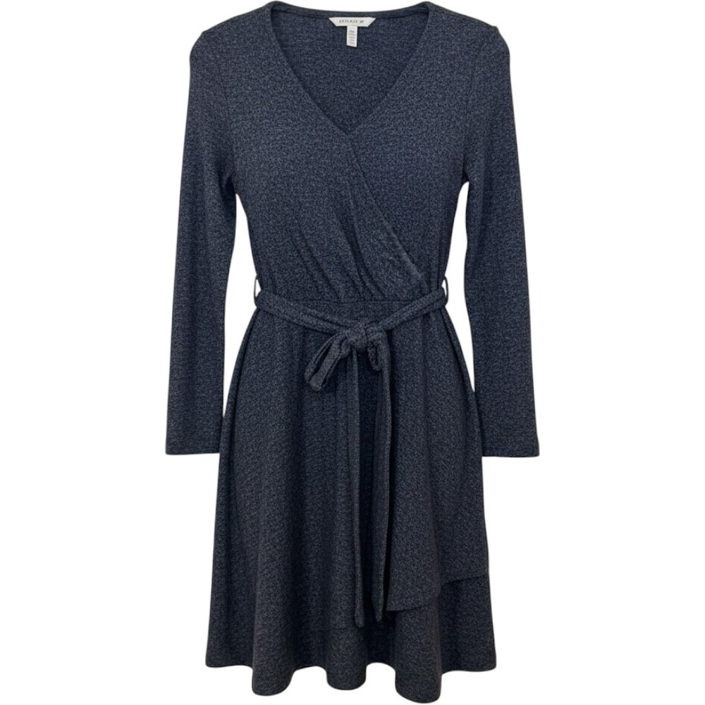 Saturday Sunday Anthropologie Gray Marled Knit Dress Long Sleeve‎ Small OB642009
